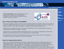 Tablet Screenshot of e-techcorp.com